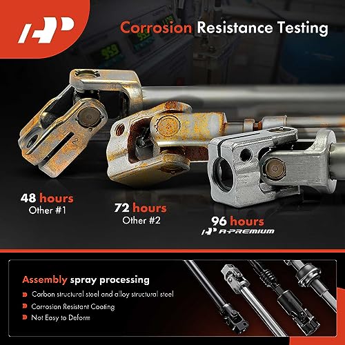 A-Premium Steering Column Shaft U-Joint Compatible with Ford Crown Victoria, Mustang, Taurus, Thunderbird, Lincoln Continental Town Car, Mercury Cougar Grand Marquis Sable - Image 4