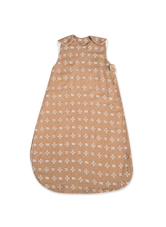 Crane BABY Ezra Wearable Blanket 0 - 9 Months , Muslin Copper Dash