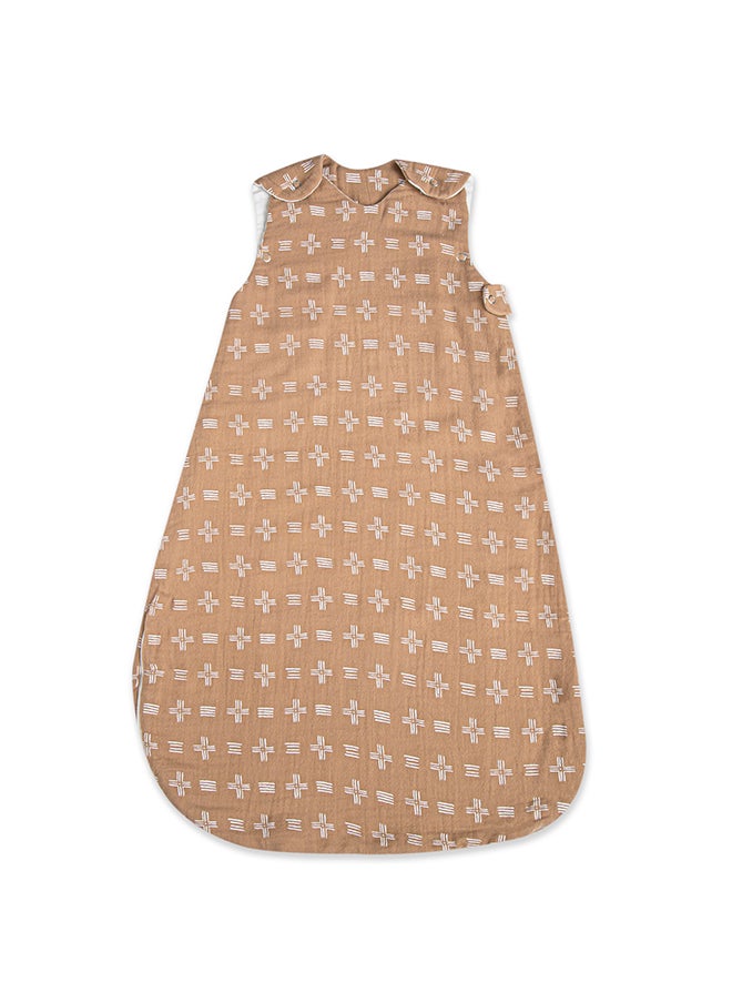 Crane BABY Ezra Wearable Blanket 0 - 9 Months , Muslin Copper Dash  - Image 1