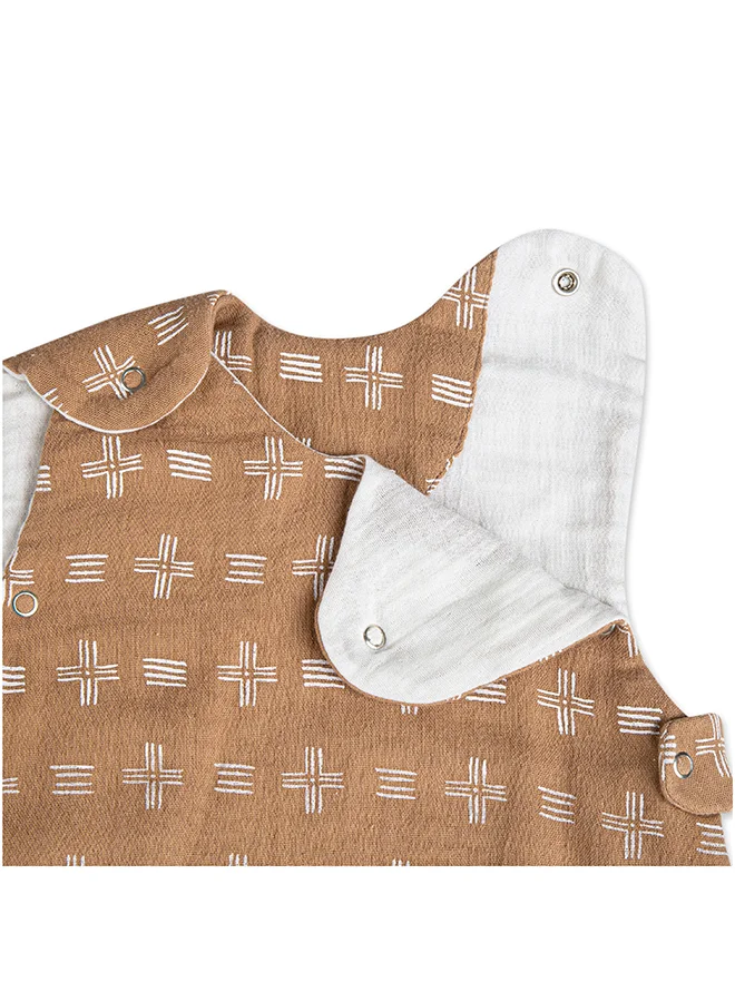 Crane BABY Ezra Wearable Blanket 0 - 9 Months , Muslin Copper Dash