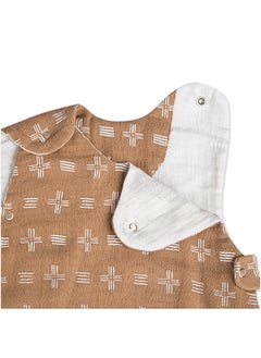 Crane BABY Ezra Wearable Blanket 0 - 9 Months , Muslin Copper Dash  - Image 3