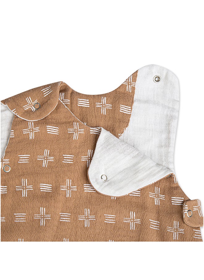 Crane BABY Ezra Wearable Blanket 0 - 9 Months , Muslin Copper Dash  - Image 3