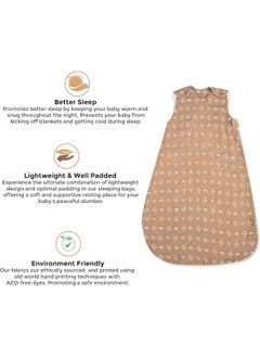 Crane BABY Ezra Wearable Blanket 0 - 9 Months , Muslin Copper Dash  - Image 4