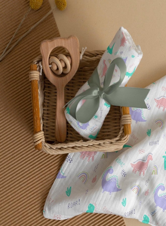 Carerio Baby Wrapper Ultra-Soft, Breathable & Stretchy Baby Wrap for Newborns & Infants (Roar & Rainbow (02)) - Image 2