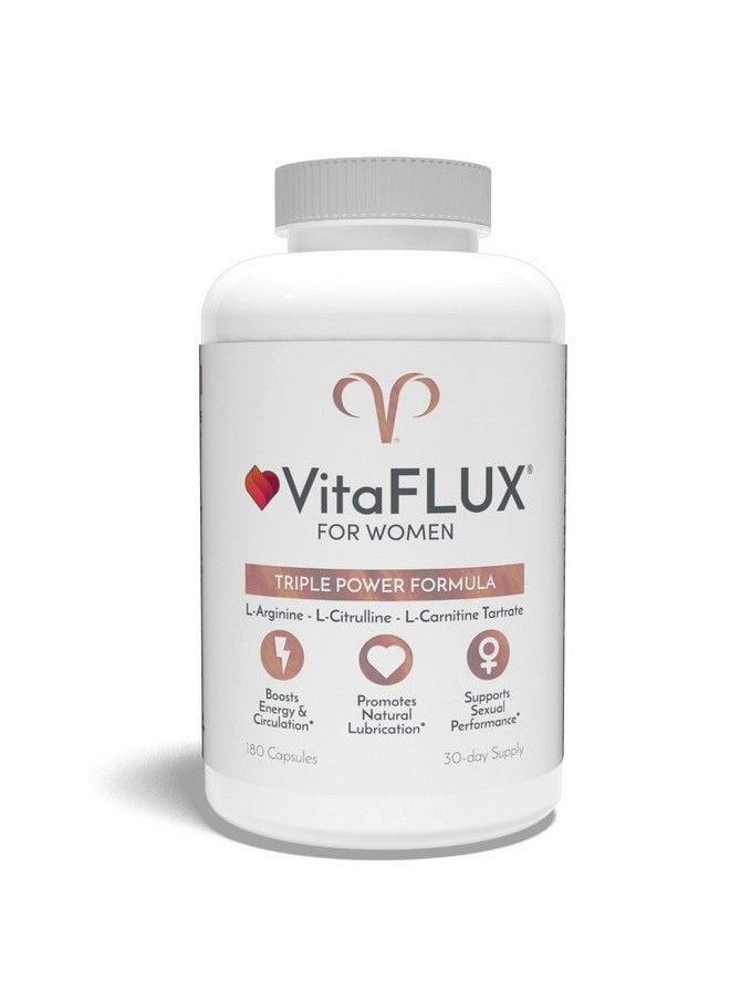 Promescent - Vitaflux Women'S Nitric Oxide Booster Supplement Increase Circulation Boost Energy & Heart Health Essential Amino Acids L Arginine L Citrulline L Carnitine Zinc (180 Capsules) - Image 1