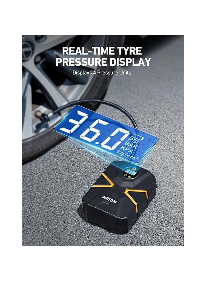 general Tyre Inflator Air Compressor 12V DC, Digital Car Tyre Pump 150 PSI, Preset Tyre Pressure & Auto Shutoff, Electric Air Pump for Car Tyres, Bicycles, Other Inflatables - Image 2
