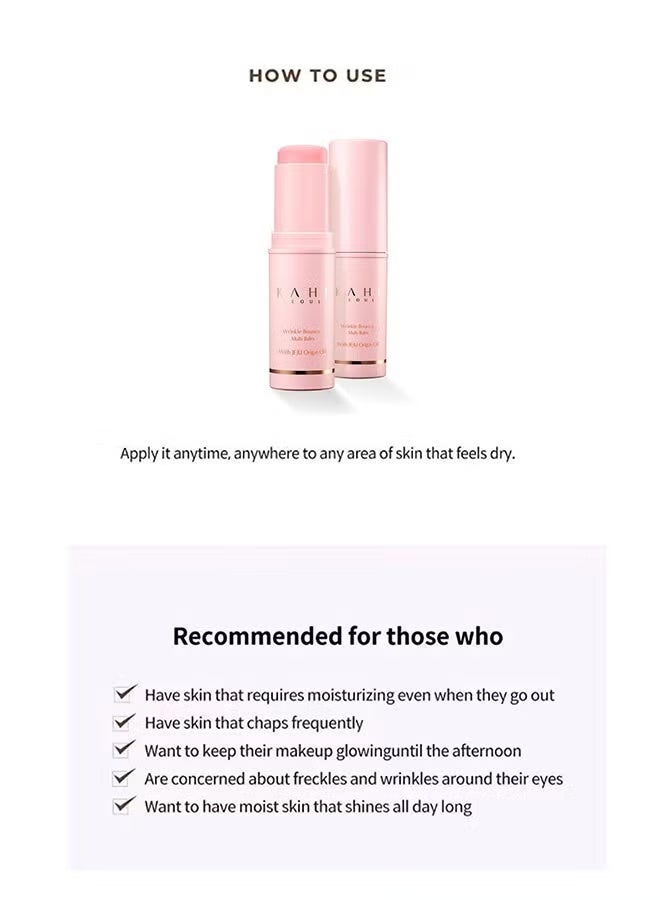 كاهي بلسم التجاعيد باونس متعدد 9 جرام ، عناية فورية بالتجاعيد ، عصا مصل الوجه ، عصا مصل الوجه غير عادية ، ترطيب إدارة التجاعيد حول الوجه - Image 3