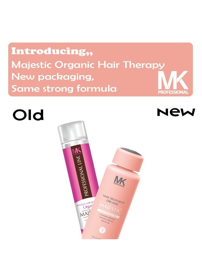 MAJESTIC MK PROFESSIONAL Organic Hair Straightening Therapy 300ml - Image 3