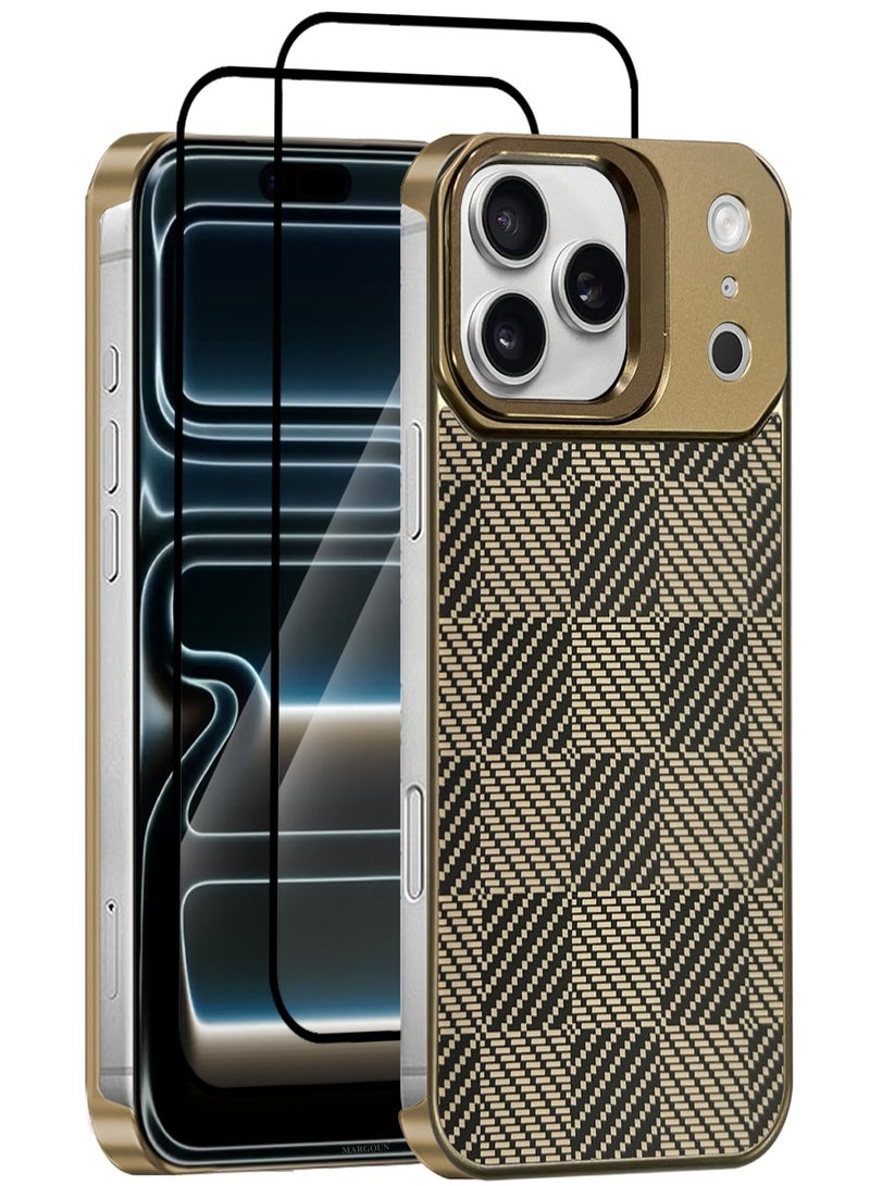 CATANES 3 Packs Magnetic MagSafe Case Cover for Apple iPhone 17 Pro - Ultra Slim Strong Protection Cover - Screen and Camera Guard - with Two 3D Screen Protectors - Obsidian Checkered Colour - Image 1