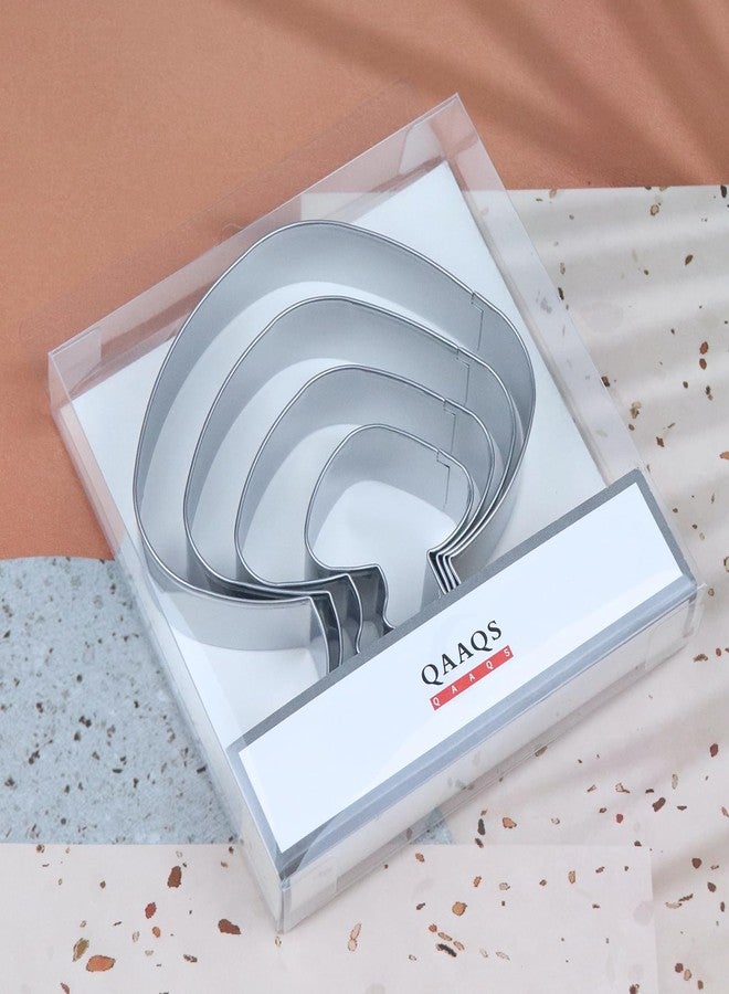 QAAQS Mushroom Cookie Cutter Set Large - 5 Inch, 4 Inch, 3 Inch, 2 Inch - 4 Piece Plant Cookie Cutters Shapes Molds - Stainless Steel - Image 5