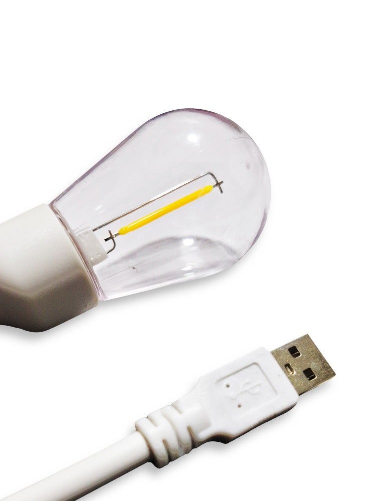 مصباح قراءة USB، مصباح قراءة LED صغير محمول، مع رقبة مرنة قابلة للدوران 360 درجة، مصباح قراءة للدراسة المنزلية للكمبيوتر، المكتب، القراءة، السفر، السلالم، الكتب - Image 2