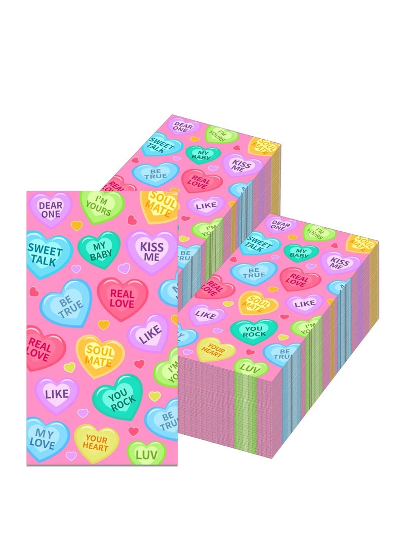 ذا بارتي بوبير مناديل ورقية على شكل قلوب لمناسبة عيد الحب 12.9x15.7 بوصة - Image 3