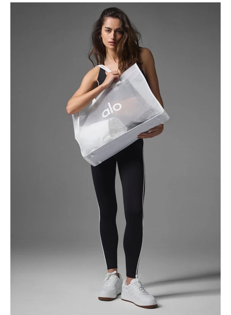yoga mesh bag Yoga Fitness shoulder bag Beach Tote Clear storage bag - Image 4