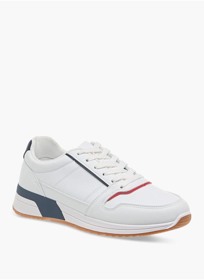 LBL by Shoexpress Men's Panelled Lace-Up Sneakers  - Image 2