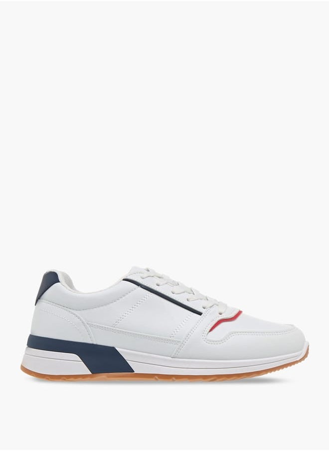 LBL by Shoexpress Men's Panelled Lace-Up Sneakers  - Image 3