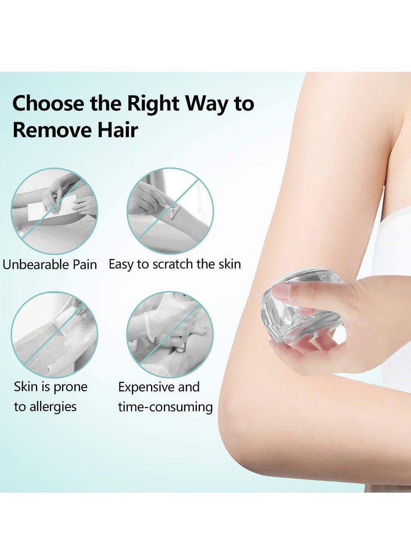 NIBEMINENT Luxury Bleame Crystal Hair Eraser, Magic Remover for Women Men, Diamond Painless Removal Exfoliation Soft Smooth Silky Skin, Fast & Easy Eraser Arms Legs Back Body - Image 3