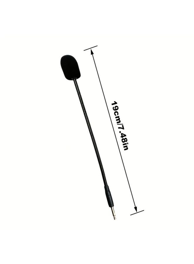 2 Pole 3.5mm Gooseneck Gaming Headset Microphone Aux Replacement Mic Plug and Play - Image 3