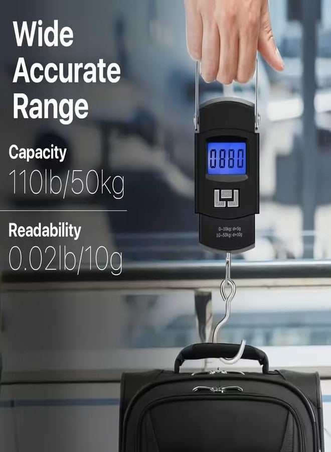 Kymio Luggage Scale Portable Digital Hanging Scale for Travel, Suitcase Weight Scale 50kg Capacity, Hang Scale Hanging Weighting Portable Digital Luggage Travel Scale, Portable Luggage Scale - Image 2