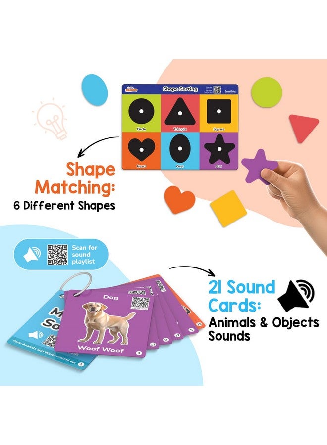 Smartivity Montessori Based Play Set for Toddlers - 1 Year Olds | 5 Preschool Learning Activity Kit | 1st First Birthday Gift for 1 Year Old Girl & Boy I Fine Motor Skills, Colors - Image 2