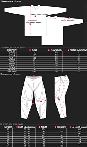 Willbros Motocross Jersey Pants Combo Mens Women Dirt Bike MX Gear Set Offroad Riding Adult Racewear Black Red Jersey S Pants 30 - Image 3