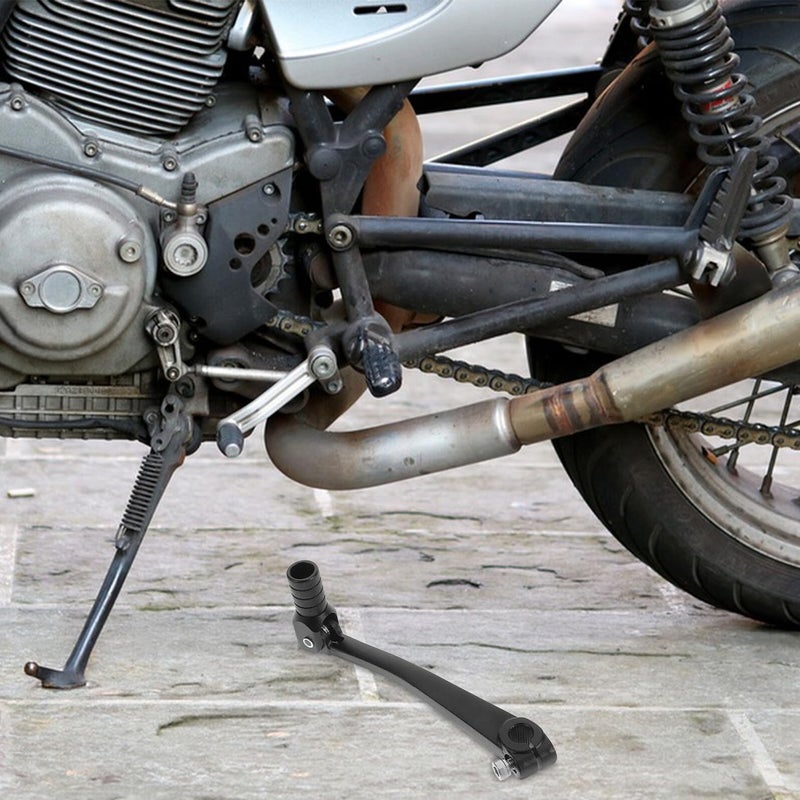 Aluminum Alloy Folding Motorcycle Shift Lever Pedal Compatible with Dirt Bike XR50 Black - Image 5