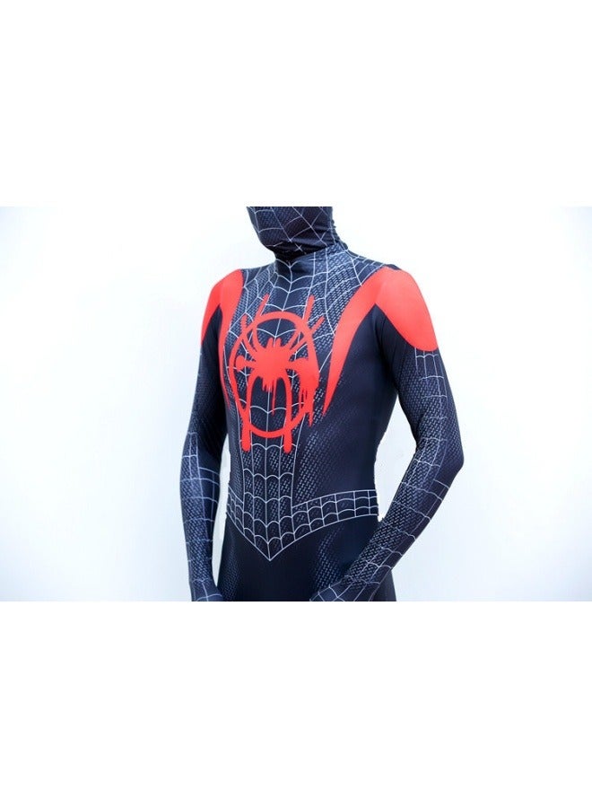 عام سبايدرمان الجوارب ليتل الأسود العنكبوت مايلز الصبي قطعة واحدة زي الأطفال والأحجام الكبار - Image 4