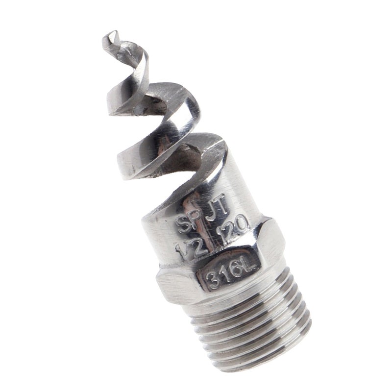 1Pc Stainless Steel 316L Nozzle Spiral Nozzle Rotating Nozzle Smoke Spray Nozzle Exhaust Gas Tower With Spiral Nozzle( ) - Image 1