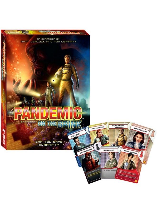 Z-Man Games - Pandemic On The Brink Board Game Expansion ; Family /Strategy /Cooperative Board Game ; Ages 8+ ;2 To 5 Players ; Average Playtime 45 Minutes ; Made By Zman Games , Red - Image 1