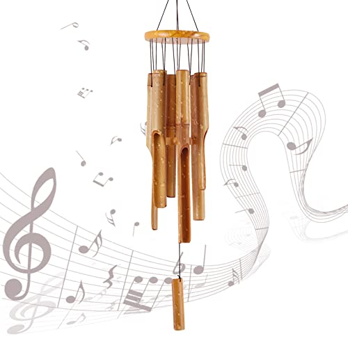Rdutuok 32" Bamboo Wind Chimes Memorial Gifts for mom Handcrafted Wooden Wind Chimes with Melody Deep Tone for Ourdoor & Indoor,Garden, Yark,Patio and Home Déco - Image 4