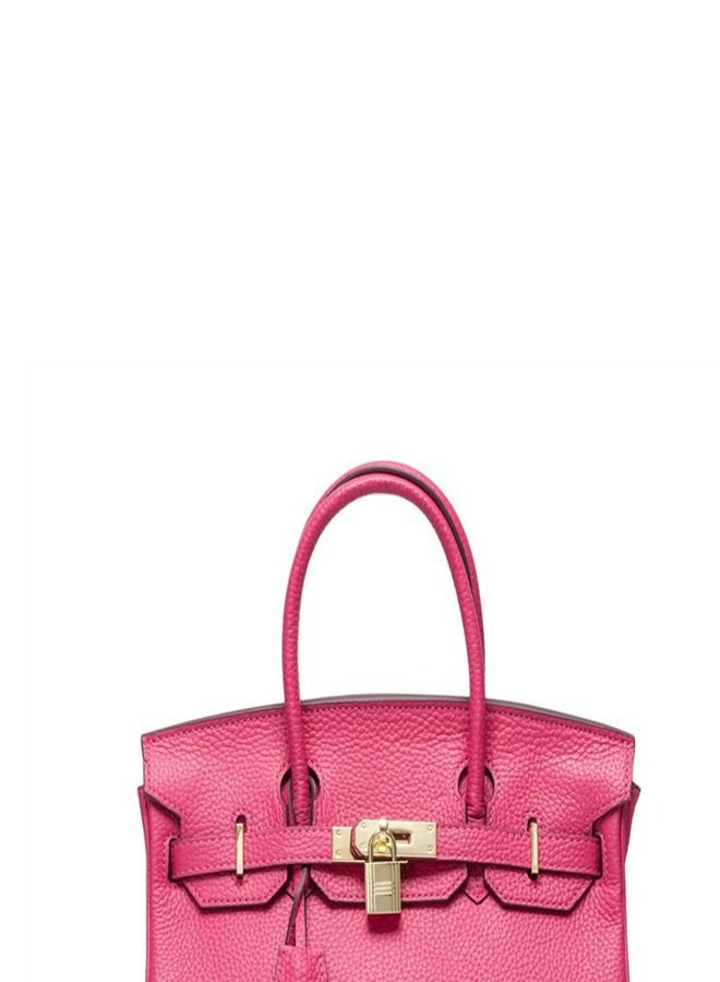 Loquat Gold Buckle Leather Handbag  - Image 2