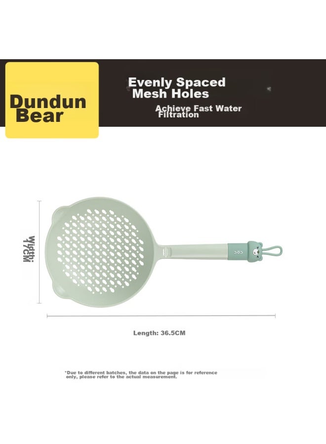 COOKER KING Chuidahuang Long-handled Large Strainer For Noodles And Dumplings, Household Nylon High-temperature Resistant Skimmer, Draining Tool, Doudunxiong - Image 1