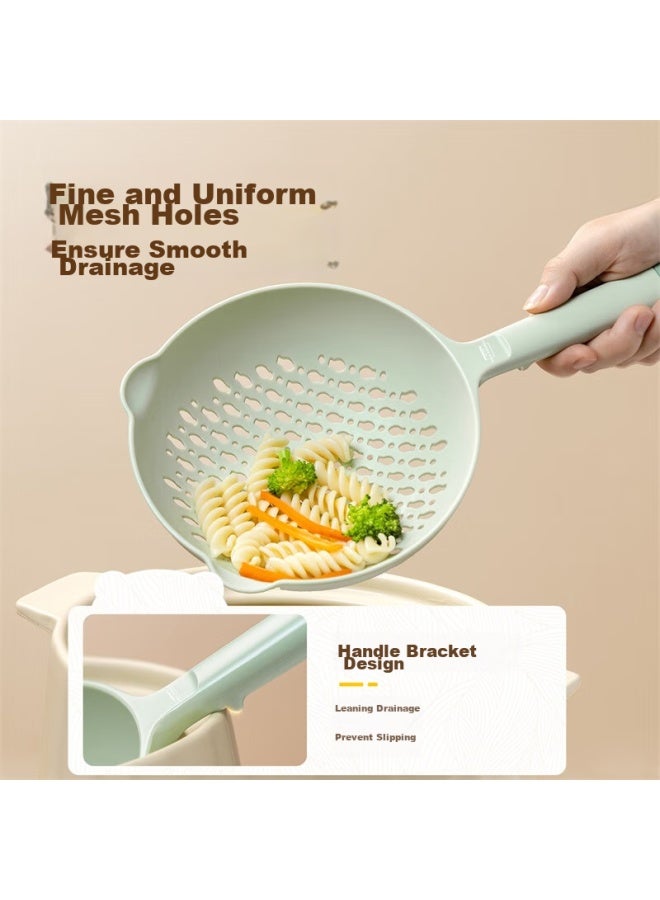 COOKER KING Chuidahuang Long-handled Large Strainer For Noodles And Dumplings, Household Nylon High-temperature Resistant Skimmer, Draining Tool, Doudunxiong - Image 2