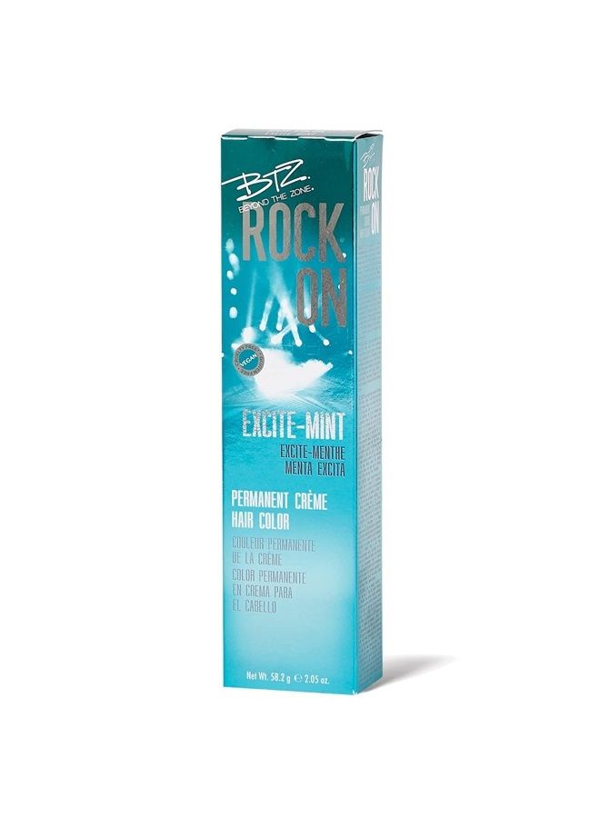 BTZ Beyond the Zone Rock On Permanent Creme Hair Color Excite-Mint Excite Mint - Image 1