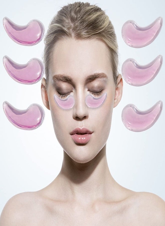 Soulagers Eye Pad, Gel Eye Pad, Cooling Eye Pads, Gel Eye Mask,Gel Ice Pack, Cooling Ice Eye Masks, Hot Cold Eye Mask, Eye Ice Pack, Gel Eye Mask for Puffy Eyes, Migraine, Puffiness(6 pcs) - Image 1