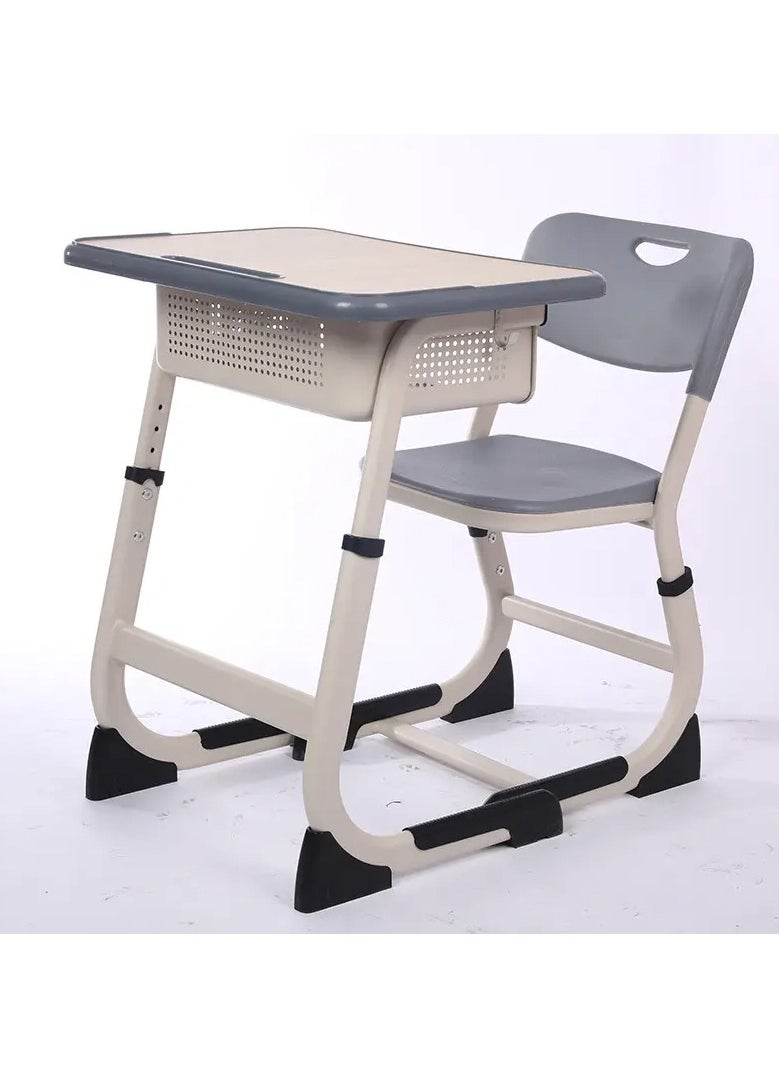 DubaiGallery - Modern Ergonomic Design Adjustable Height Student Desk with Storage Drawers Study Reading and Drawing Workstation Table Kids Furniture 60 x 40 x 76 and 38 x 36 x 42 Centimeter - Image 1