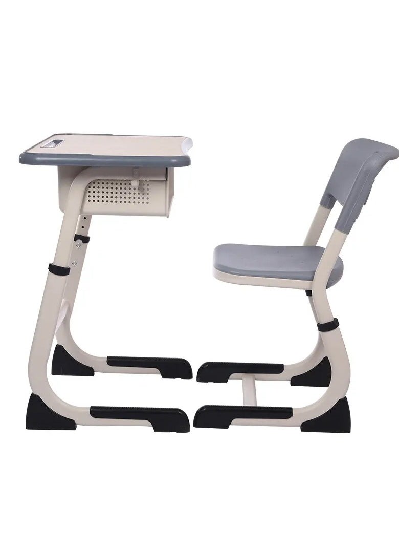 DubaiGallery - Modern Ergonomic Design Adjustable Height Student Desk with Storage Drawers Study Reading and Drawing Workstation Table Kids Furniture 60 x 40 x 76 and 38 x 36 x 42 Centimeter - Image 1