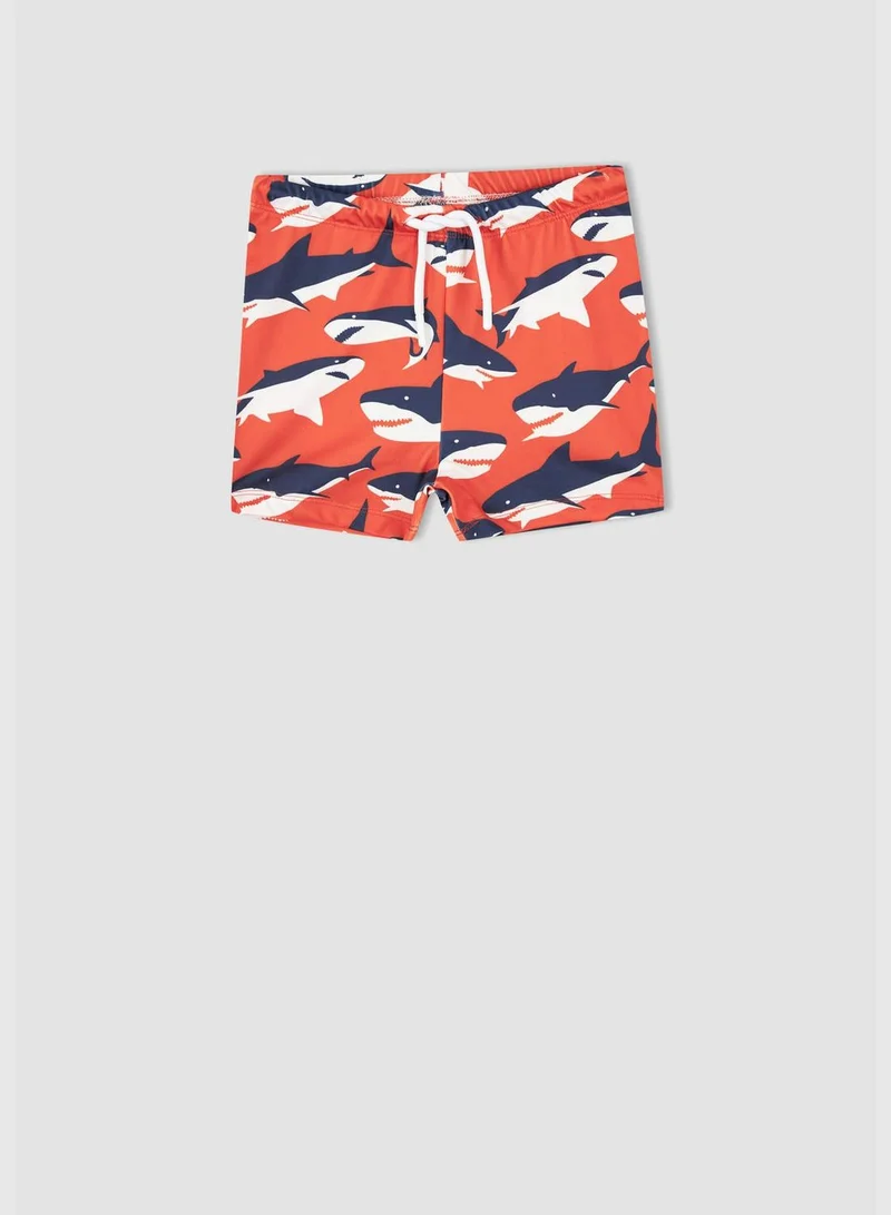 DeFacto Shark Print Mini Swimming Shorts