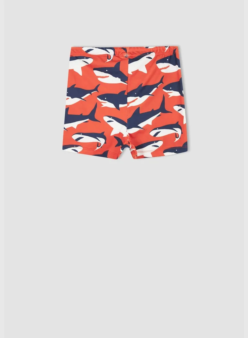 DeFacto Shark Print Mini Swimming Shorts