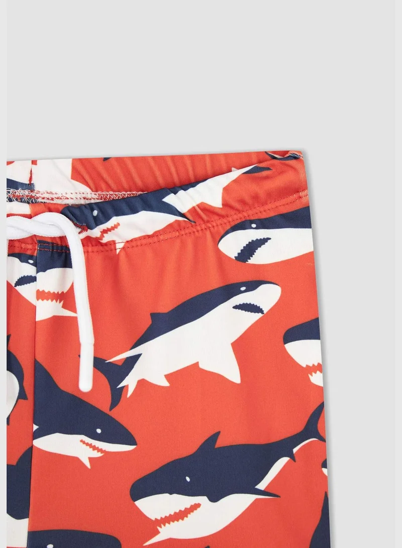 DeFacto Shark Print Mini Swimming Shorts