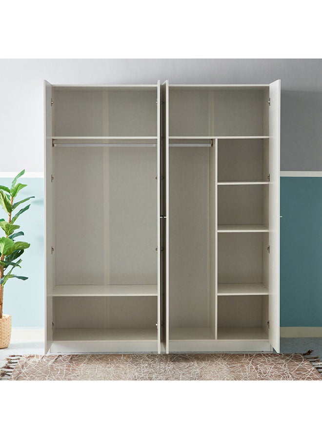 Home Box Frankfurt 4-Door Wardrobe 59.6x216x181.6 cm - Image 4