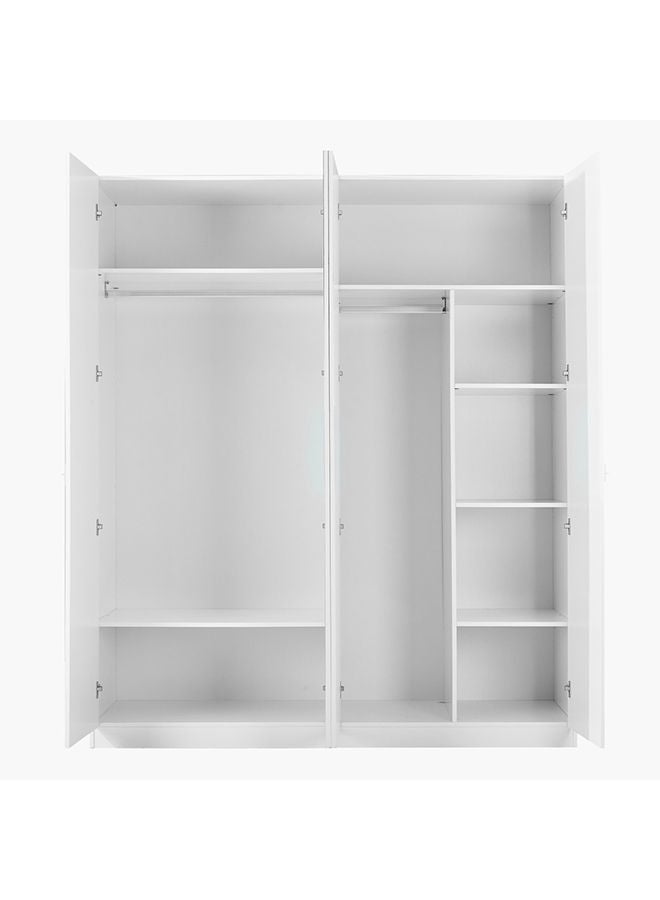 Home Box Frankfurt 4-Door Wardrobe 59.6x216x181.6 cm - Image 2