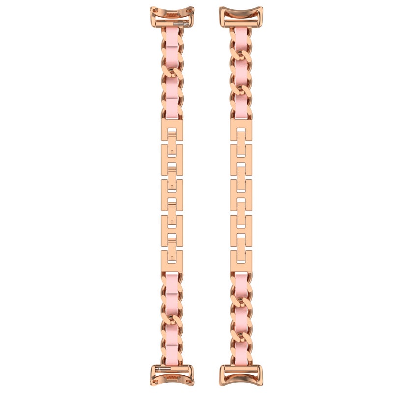 إيروريكس سوار ساعة شاومي الذكي 10 / 9 / 8، سوار معدني أنيق (ذهبي وردي) - Image 5