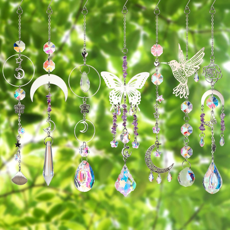 HYBEADS DIY Suncatchers, 400pcs Sun Catchers Making Supplies Kit Art and Crafts for Adults Hanging Prism Sun Catcher with Crystals Rainbow Maker for Indoor Window Home Wedding Garden Christmas Decor - Image 4