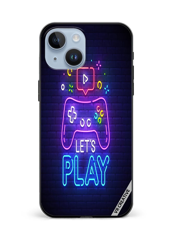 VR CREATIVE Protective Case Cover For Apple iPhone 15 Plus Lets Play Design Multicolour - Image 1