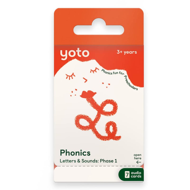 YOTO Phonics: Letters & Sounds: Phase 1 â€“ Kids 7 Audio Cards for Use with Player & Mini All-in-1 Audio Device, Educational Screen-Free Listening with Fun Interactive Learning Activities, Ages 3+ - Image 1
