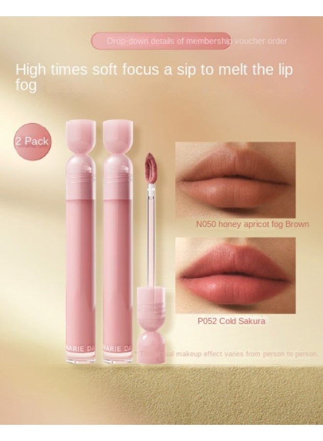 original Yarn Color-locking Nude Lip Glaze, Non-staining, Non-creasing, Long-lasting Rose Bean Red Lipstick - Image 2