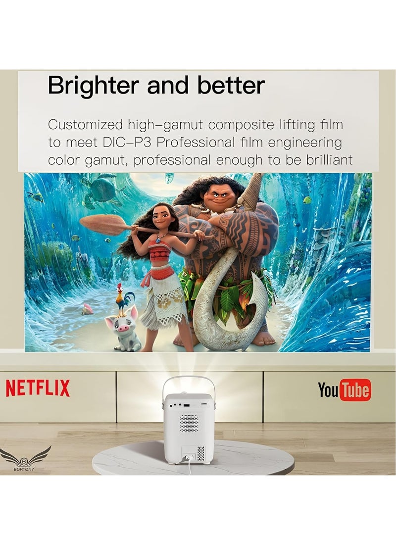 ELTRAZONE Mini Projector S10: 5G WiFi, 1080P HD, 8000 Lumens, and Bluetooth for Home Theater - Image 2