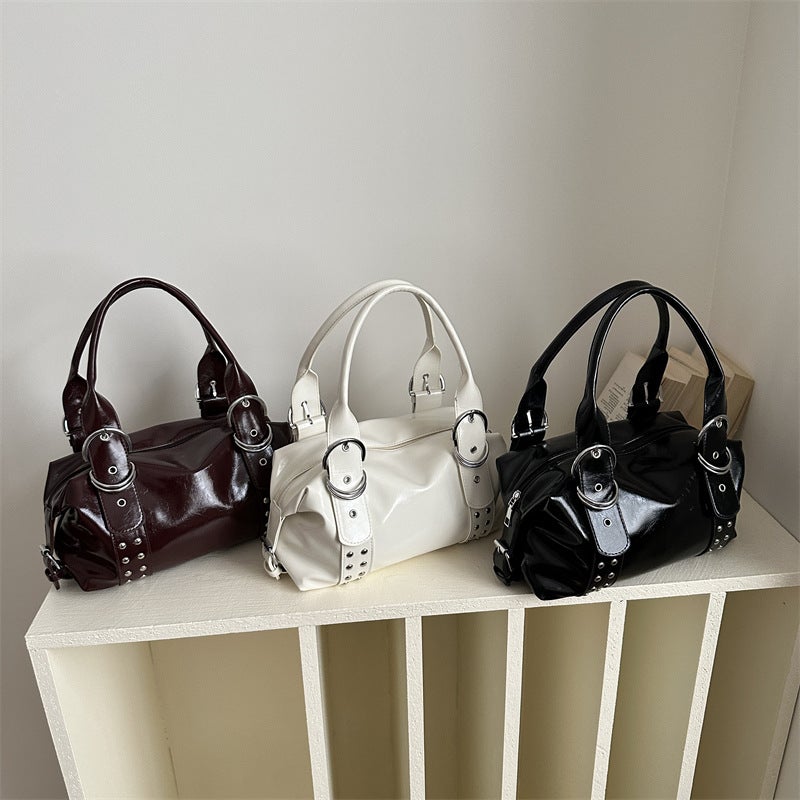 Eighth Element Women's PU Shoulder Bag 2026 New Style with Rhinestones - Image 5