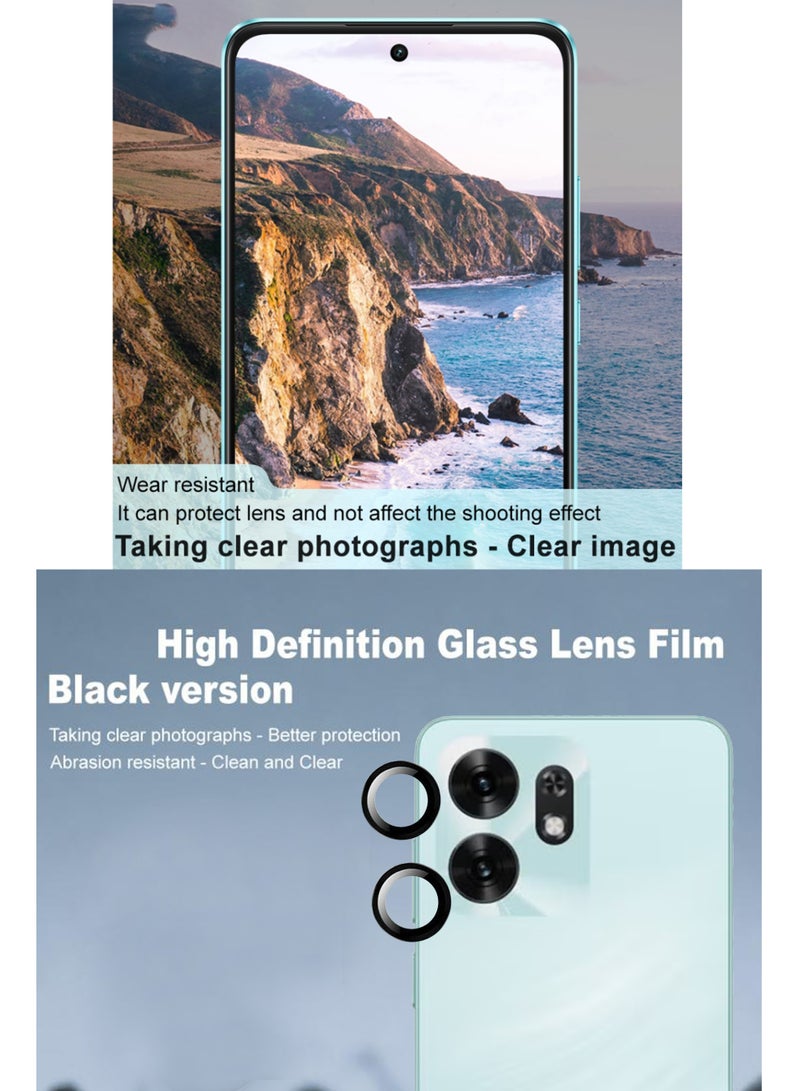 For Honor X6d -  Black Camera Lens Glass Protector -9H Hardness Transparent HD Protective Tempered Glass Protector - Lens Shield / Scratch-Resistant Camera Glass Protector/ Anti-Scratch/Case Friendly - Image 4