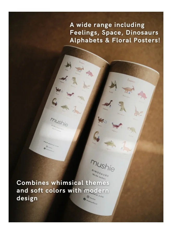 mushie A3 Flower International Alphabet Poster
